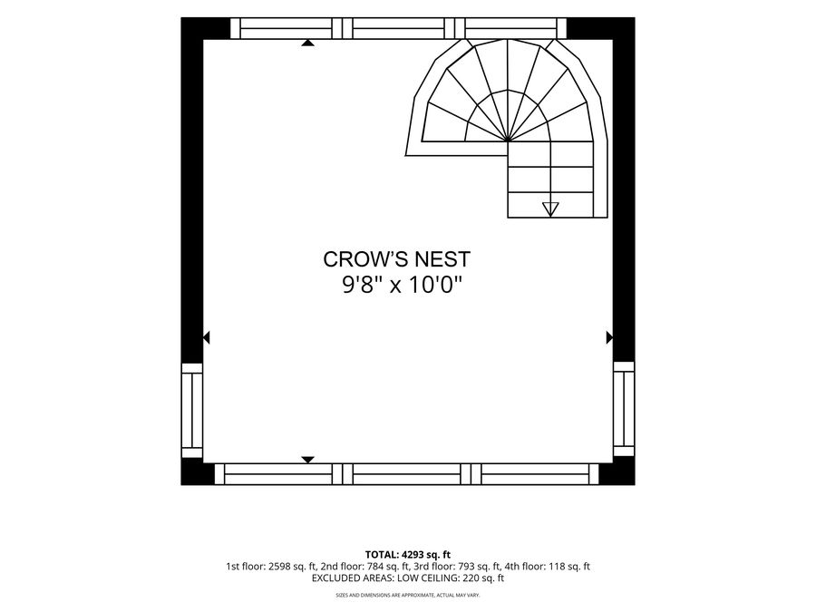 Floor plan: the crow’s nest